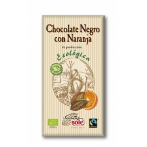 Шоколад темный 56% с апельсином 100г Sole