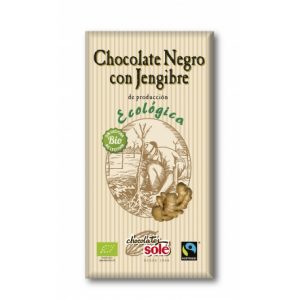 Шоколад  темный 56% с имбирем 100г Sole