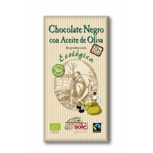 Шоколад  темный 73% с оливковым маслом 100г Sole
