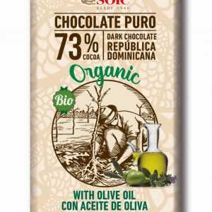 Шоколад  темный 73% с оливковым маслом 100г Sole
